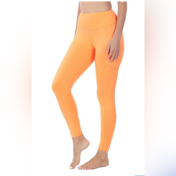 🍊Zenana Women's Soft Wide Waistband High Rise Active Leggings with Pockets🍊 - Picture 1 of 6